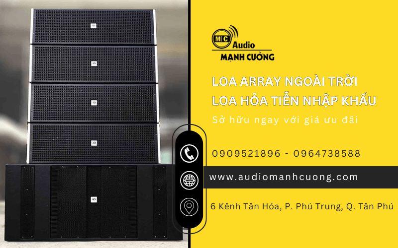 loa array và loa hỏa tiễn 