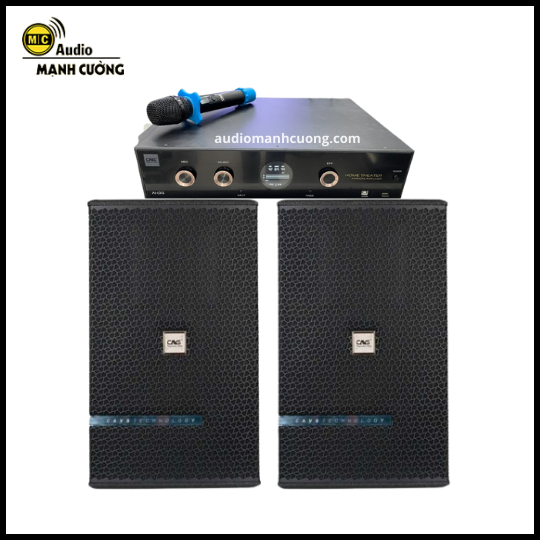 Dàn Karaoke CAVS - Loa G12 - Amplifier 3 Trong 1 AH36