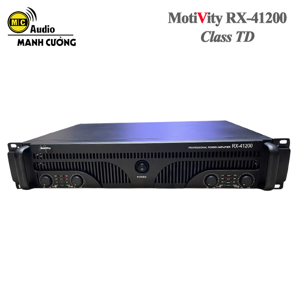 Cục đẩy Class TD RX-41200 – 1200W x 4 kênh dành cho hệ thống chuyên nghiệp